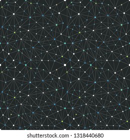 Esquema abstracto de conexión Web. Fondo vectorial transparente