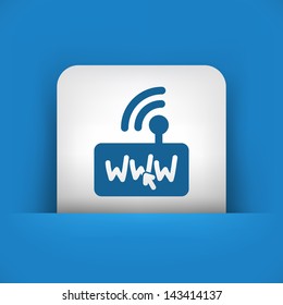 Web connection click link icon