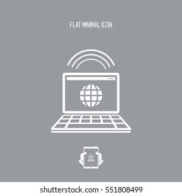 Web connection - Flat minimal icon