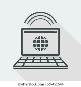 Web connection - Flat minimal icon