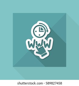 Web connection icon