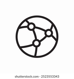 vetor de sinal de ícone de conexão com a web