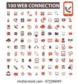 iconos de conexión web