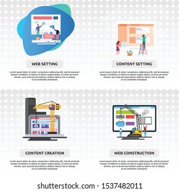 web construction. generate illustration conceptual design for web development, construction, website and much more.