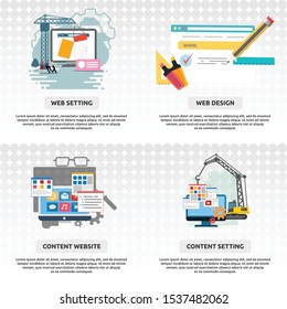 web construction. generate illustration conceptual design for web development, construction, website and much more.
