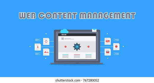 Web Content Content Management System Cms Stock Vector (Royalty Free ...