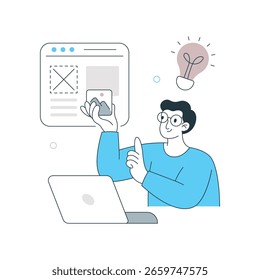 Web Content Vector Illustration. EPS 10 File