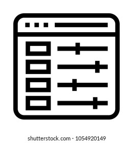 web control  vector icon