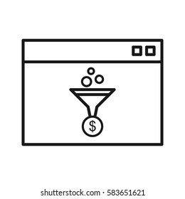 Web Conversion line icon