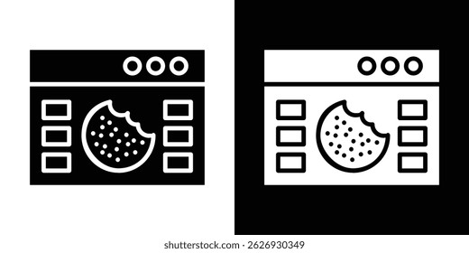 web Cookies icon concept, vector illustration