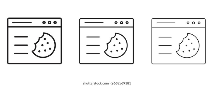 web Cookies icon for Graphic Design Projects