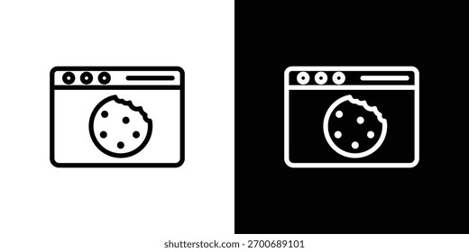 web Cookies icon Logo. Vector Illustration. EPS Illustration.