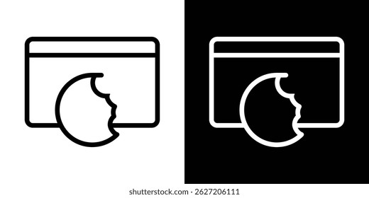 web Cookies icon. Logotype vector set