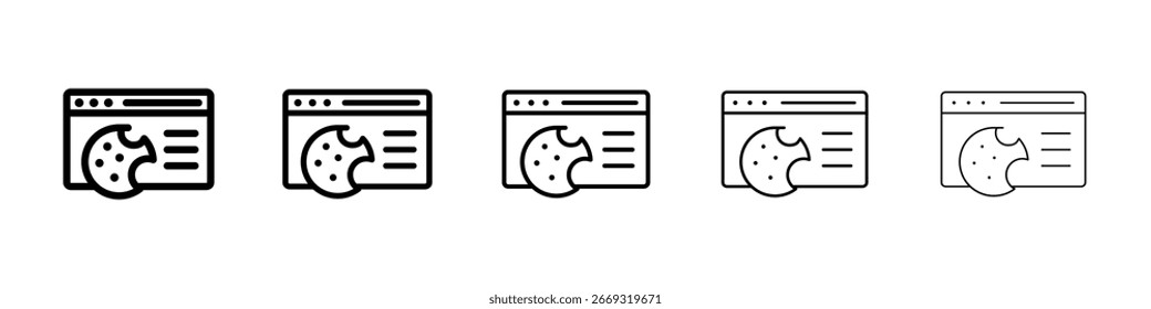 web Cookies icon for mobile concept and web design.