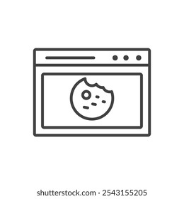 Web Cookies icon set. vector illustration.