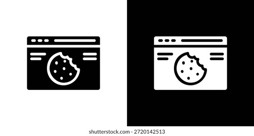 web Cookies icon set Vector Design for mobile concept and web design.