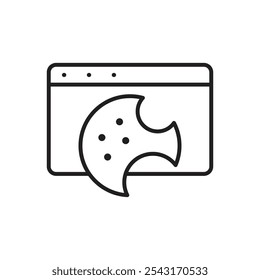 Web Cookies icon. simple vecor icon.