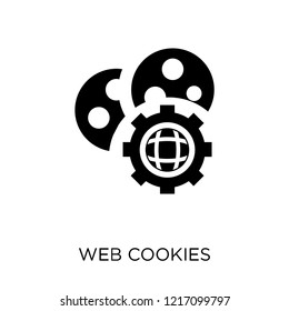 web Cookies icon. web Cookies symbol design from Networking collection. Simple element vector illustration on white background.