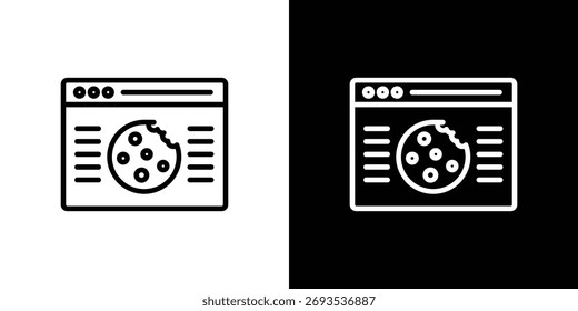 Web Icono de cookies Gráficos de Vector en trazos