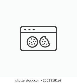 Web Cookies icon vector illustration. EPS10
