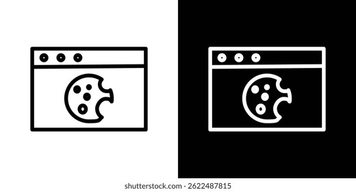 Web Cookies icono Ilustración vectorial EPS