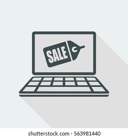 Web coupon - Vector flat icon