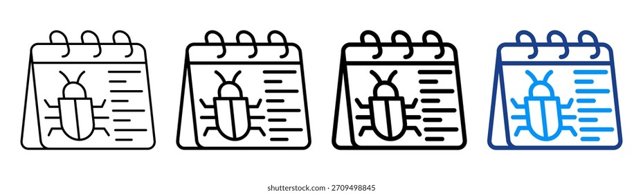 Conjunto de Colección de contorno diferente de ícono de oruga de Web