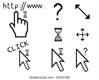 Web cursors illustration