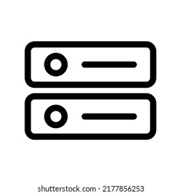 Web data server. Data hosting. Vector.