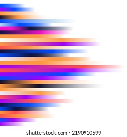 Web decoration element. Rainbow gradients on white background.