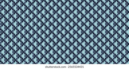 Web decorative of structure retro style. Grid background of aquatic pattern. Japanese design of classical packaging. Doodle stylish at repetition decoration.