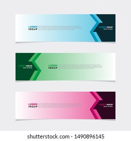 Web design banner template isolated on dark grey background