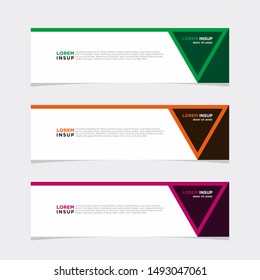 Web design banner template isolated on dark grey background