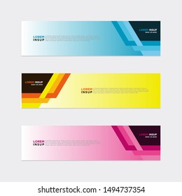 Web design banner template isolated on dark grey background