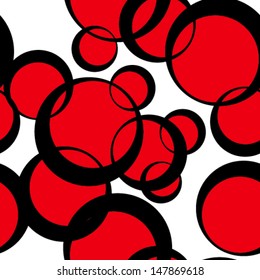 Web design bubble. Seamless vector colorful texture