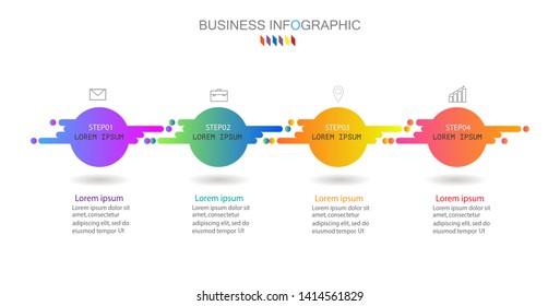 web design. Business concept with 4 options, steps or processes Vector design element.
