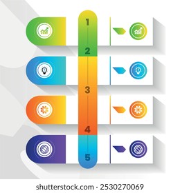 Diseño web. Concepto de negocio con 4 opciones, pasos o procesos.