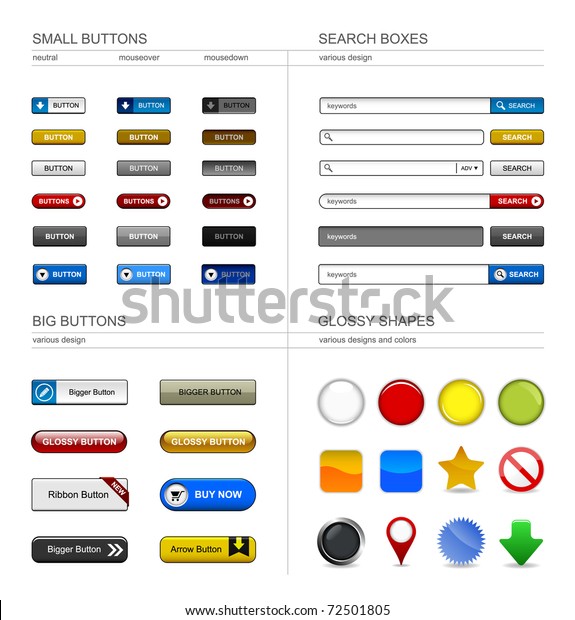 Web Design Button\
Element