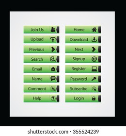 Web Design buttons Theme