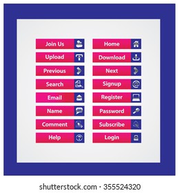 Web Design buttons Theme