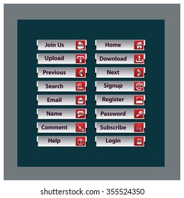 Web Design buttons Theme