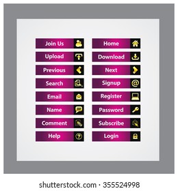 Web Design buttons Theme