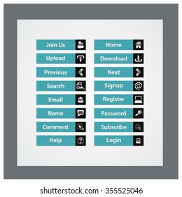 Web Design buttons Theme
