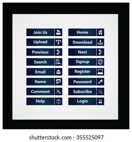 Web Design buttons Theme