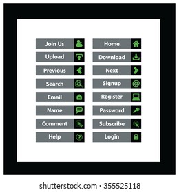 Web Design buttons Theme