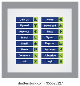 Web Design buttons Theme
