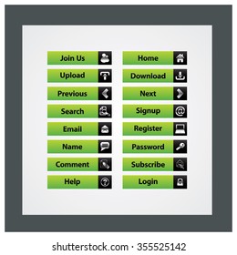 Web Design buttons Theme