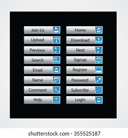 Web Design buttons Theme