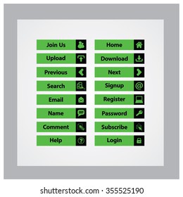Web Design buttons Theme
