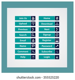 Web Design buttons Theme